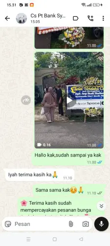 Testimonial Papan Bunga hayam wuruk